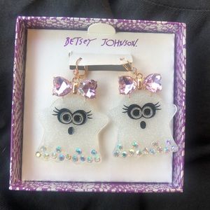 Betsey Johnson Ghost Halloween earrings